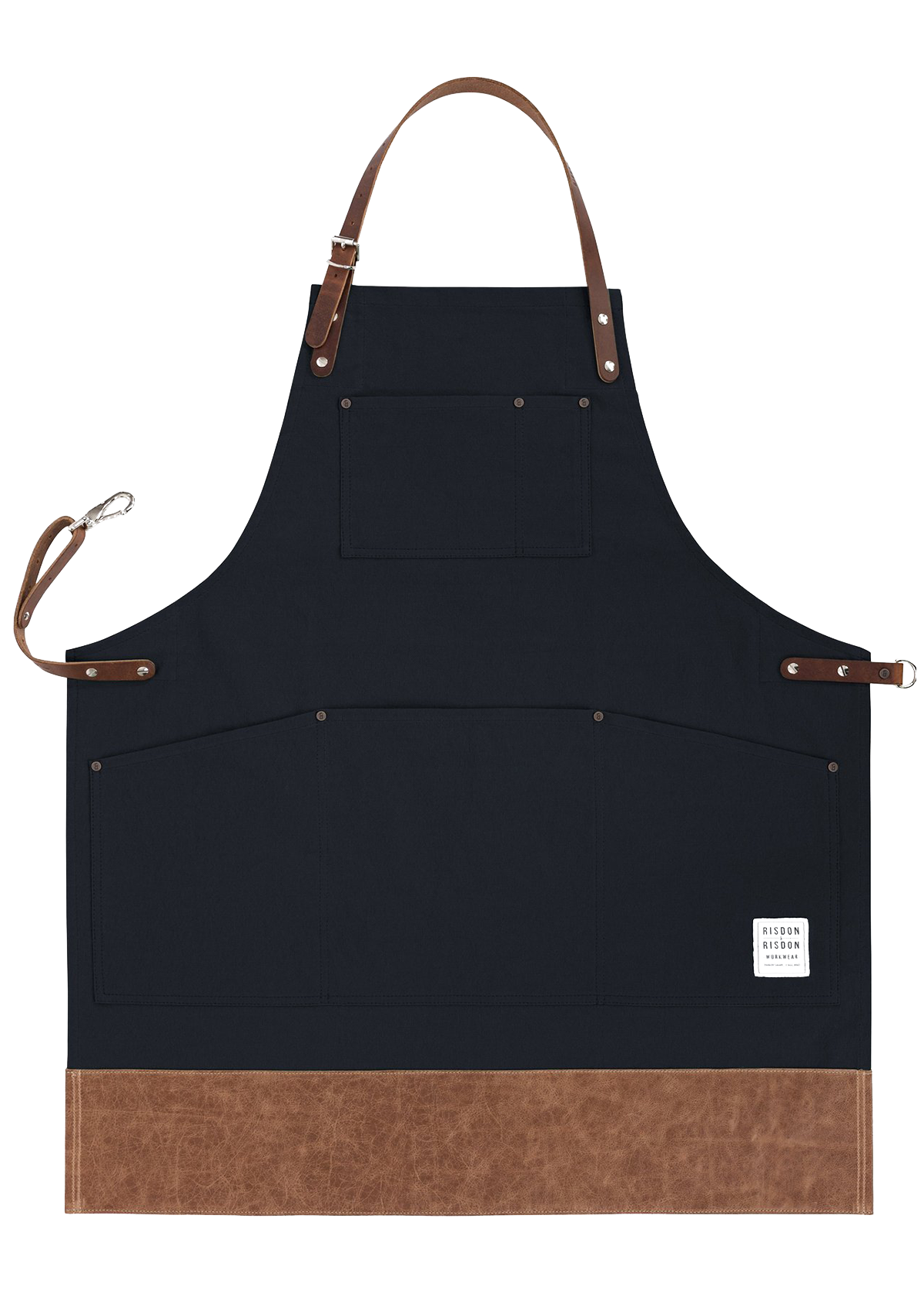Handcrafted Original Apron with Leather Straps & Trim Unisex | Risdon & Risdon