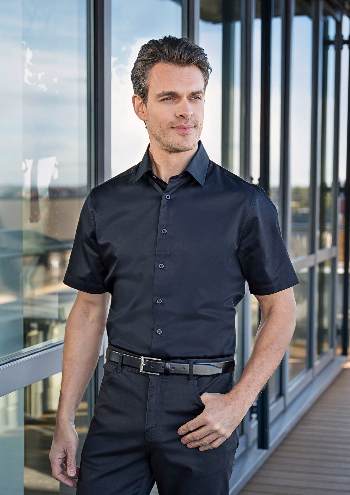 Men's Shirt Active-Stretch Short Sleeves Modern-Fit | Karlowsky