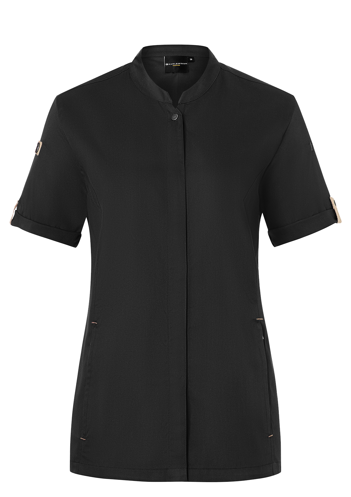 Women's Chef Shirt Short Sleeves Green-Generation | Karlowsky