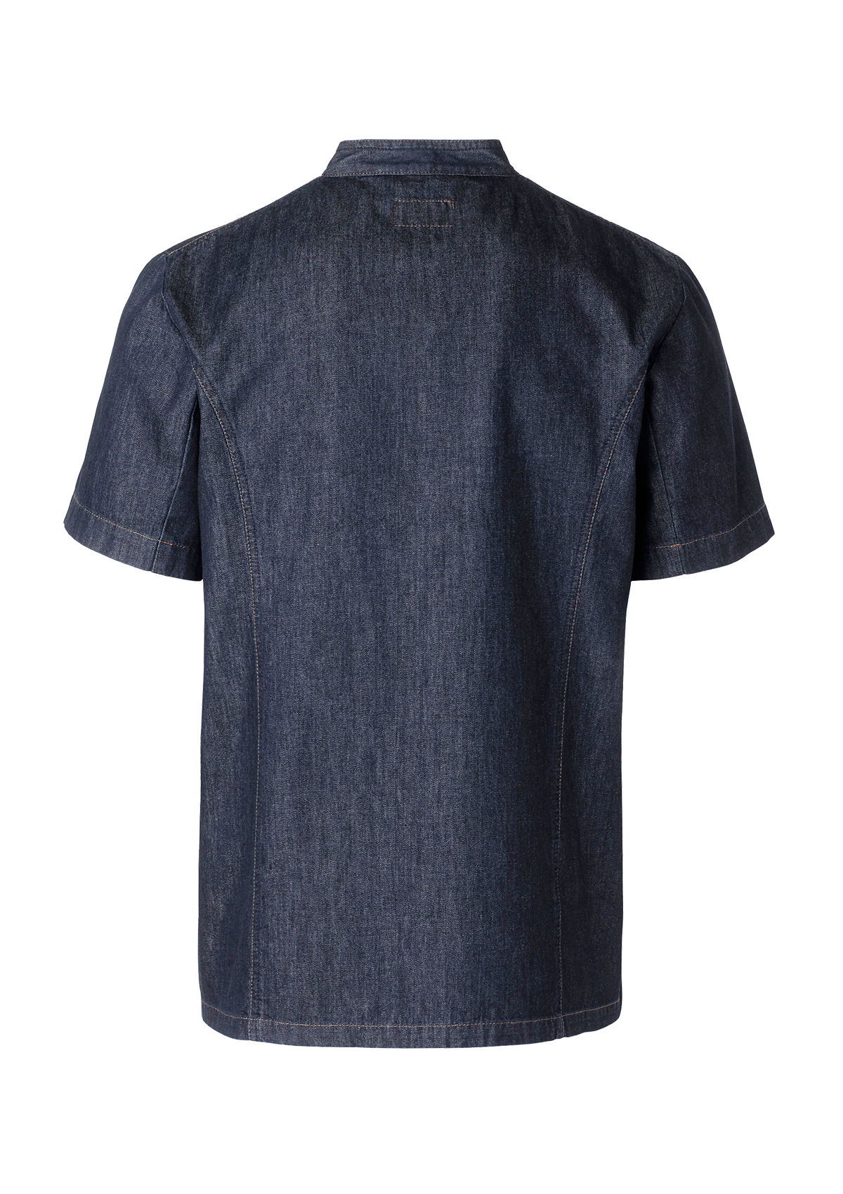 Men's Chef Jacket In Denim Double-Breasted Short Sleeves | Segers