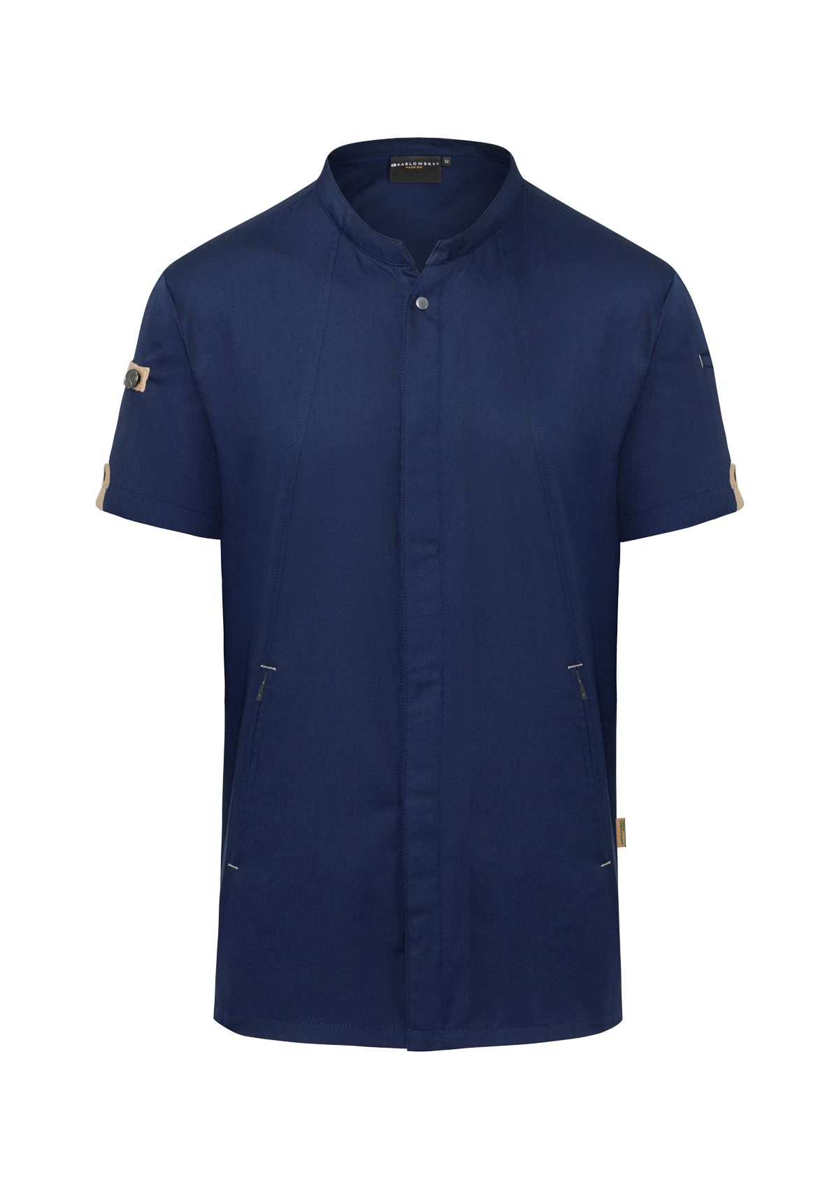 Men's Innovative Chef Shirt Green-Generation Short Sleeves | Karlowsky