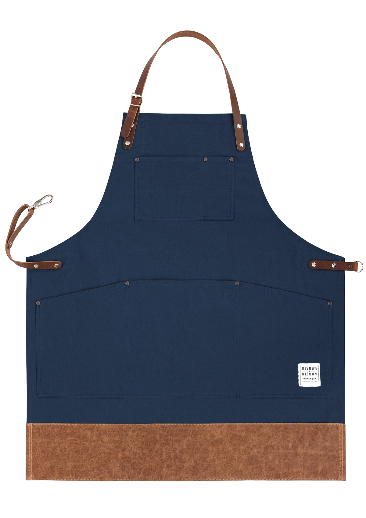 Handcrafted Original Apron with Leather Straps & Trim Unisex | Risdon & Risdon