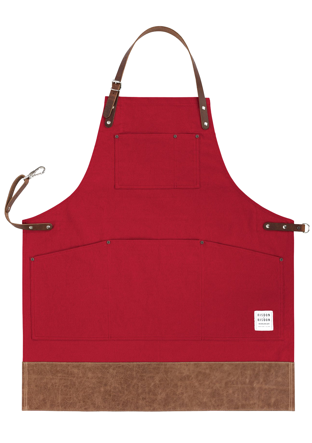 Handcrafted Original Apron with Leather Straps & Trim Unisex | Risdon & Risdon