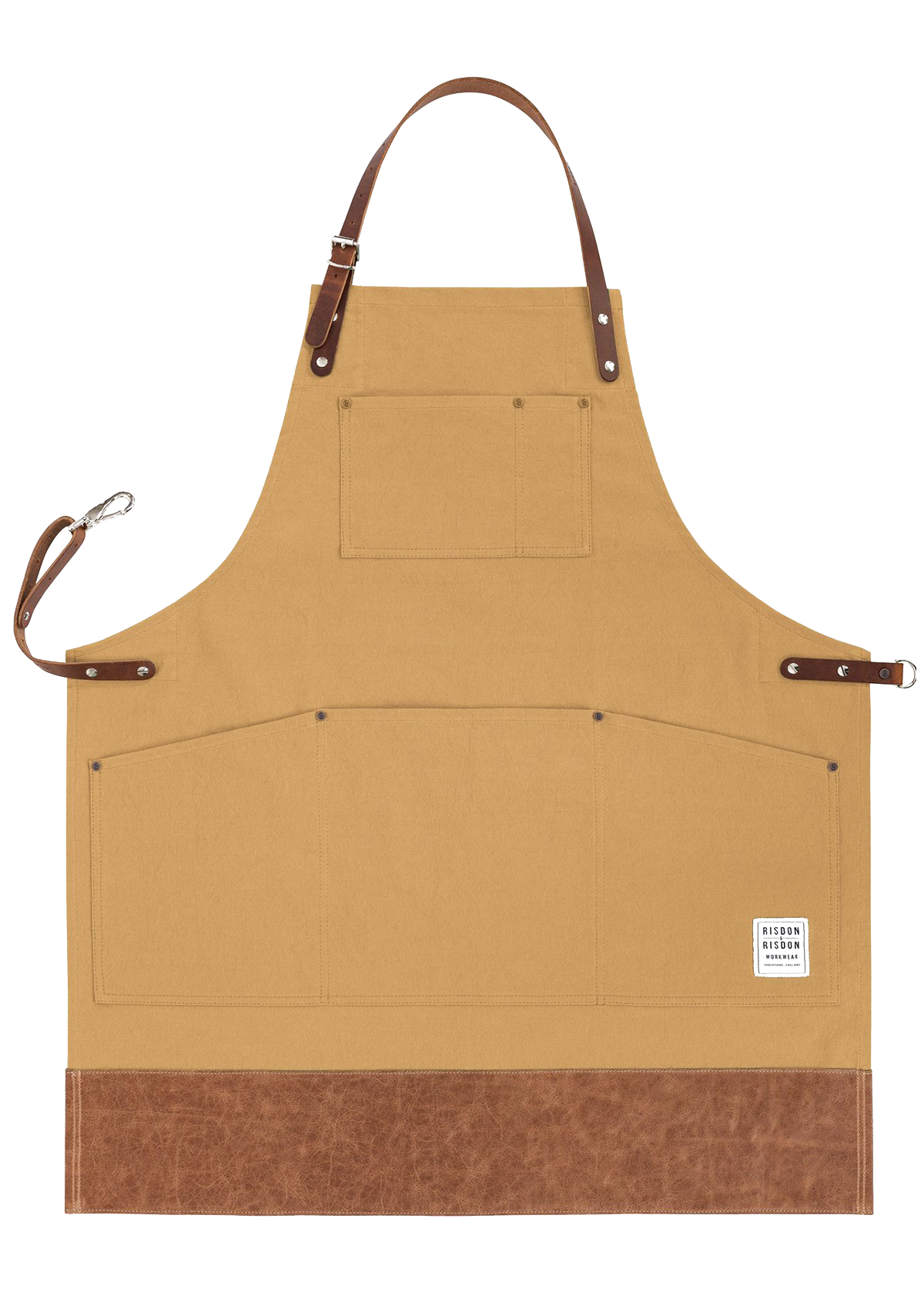 Handcrafted Original Apron with Leather Straps & Trim Unisex | Risdon & Risdon
