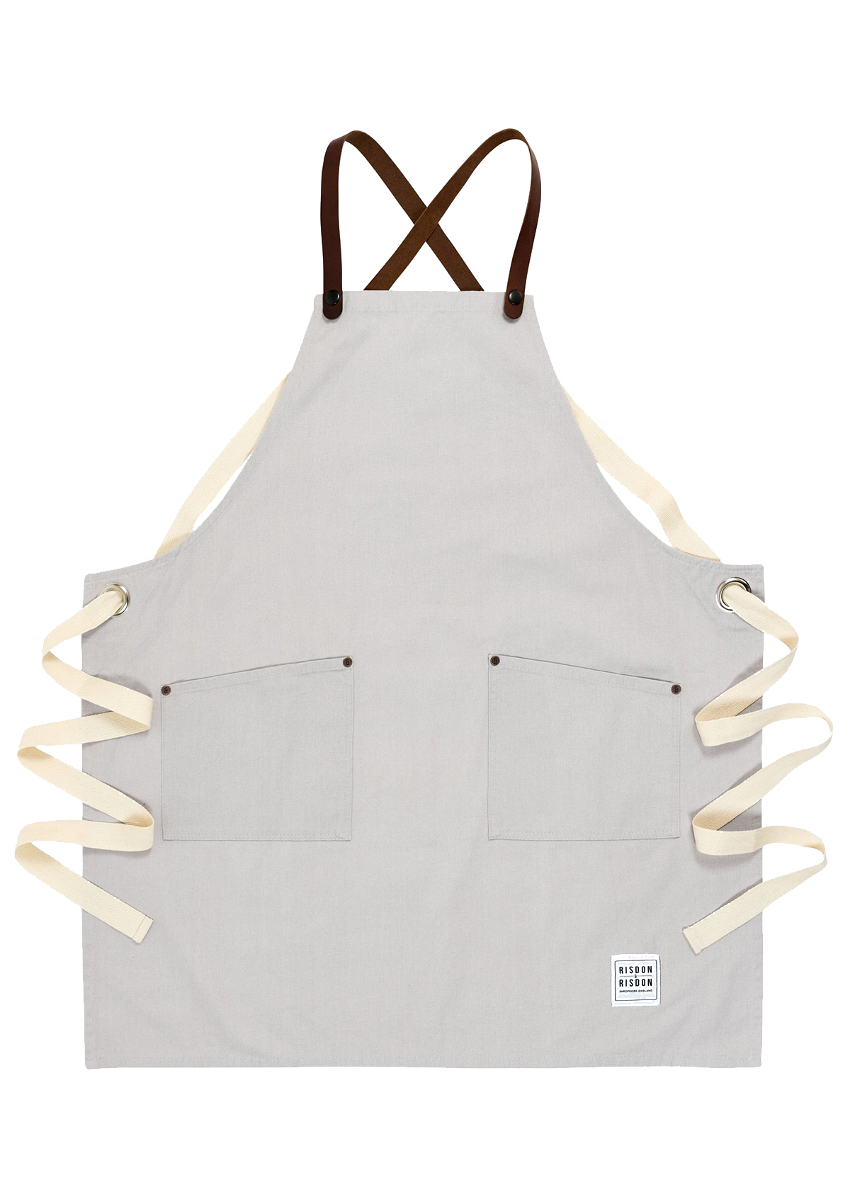 Handcrafted Apron Studio with Leather Straps Unisex | Risdon & Risdon