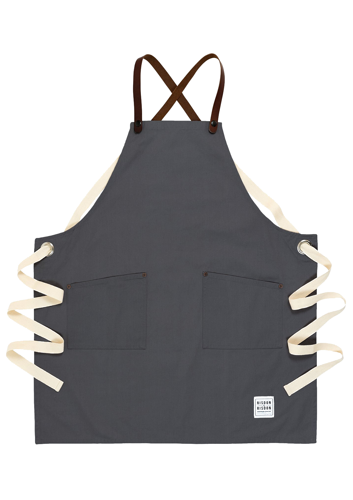 Handcrafted Apron Studio with Leather Straps Unisex | Risdon & Risdon