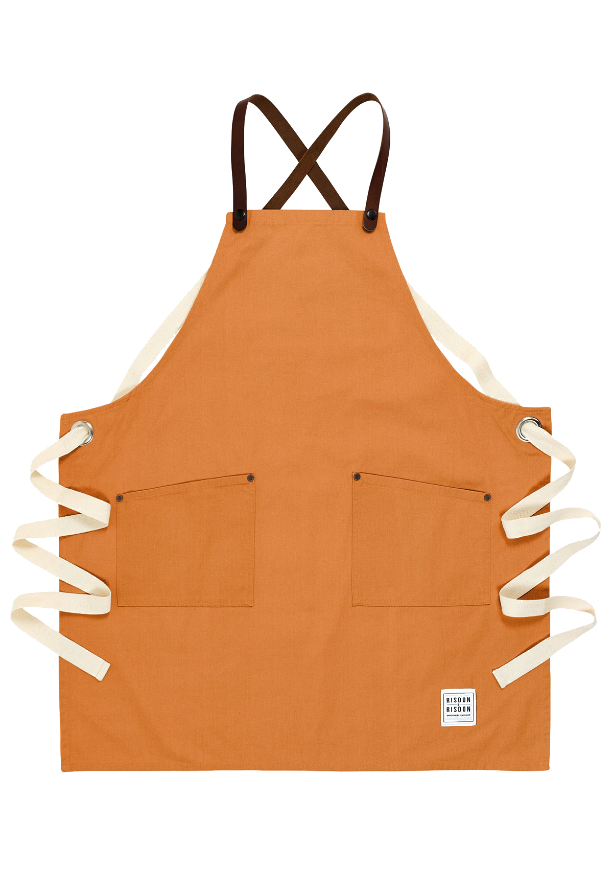 Handcrafted Apron Studio with Leather Straps Unisex | Risdon & Risdon