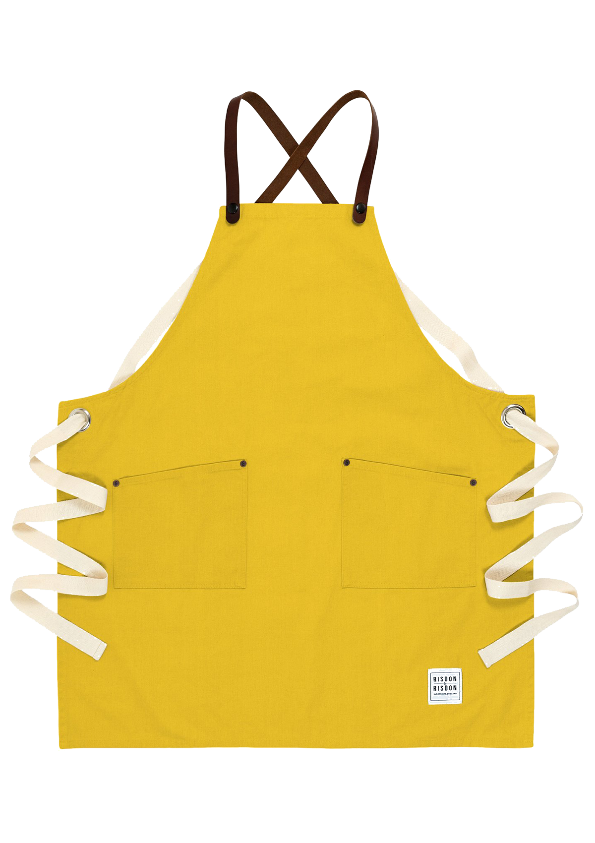Handcrafted Apron Studio with Leather Straps Unisex | Risdon & Risdon