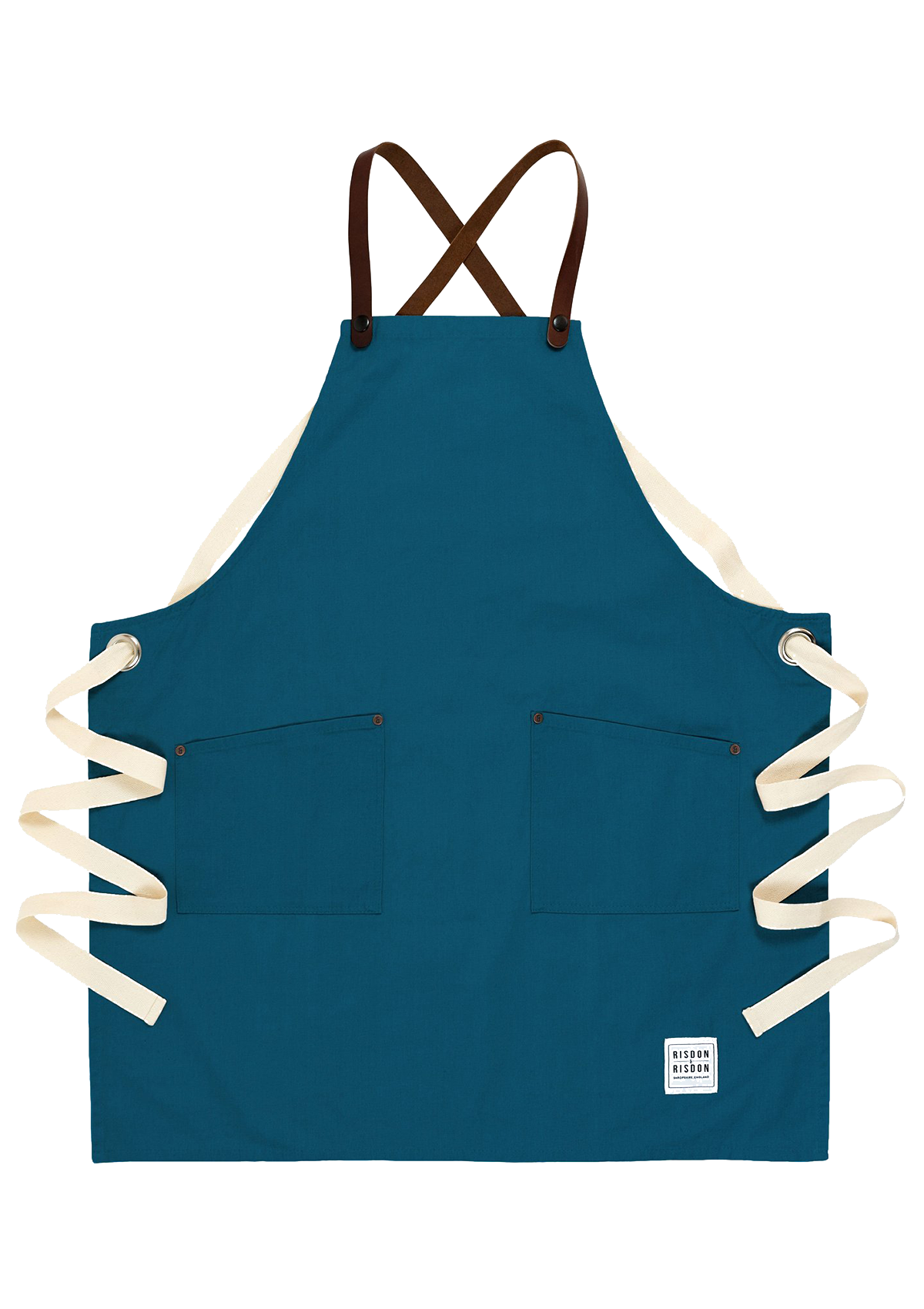 Handcrafted Apron Studio with Leather Straps Unisex | Risdon & Risdon